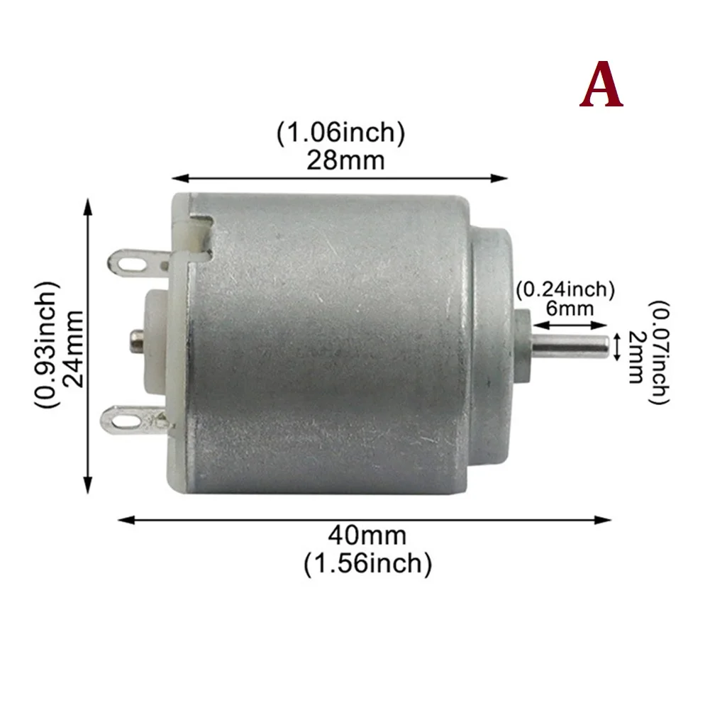 1PC Mini 260 Motor DC 3-12V 25-30W High Speed Strong Magnetic Toy Car DIY DC Motors Electric Toothbrush Motors Auto Parts