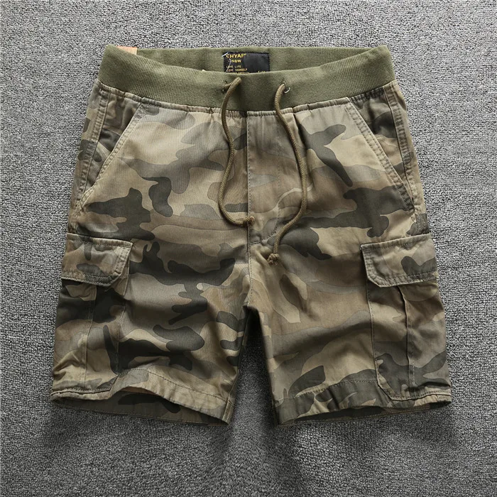 

Retro Waed Camouflage Outdoor Workwear orts Casual Running orts Youth Faion Straight Leg Cotton orts Summer