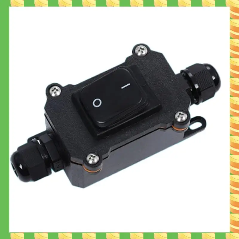 

AB53 Ship-Type Waterproof Switch With IP65 Shell Rocker Electrical Equipment ON/OFF With LED Light Power Button(D) Easy Install