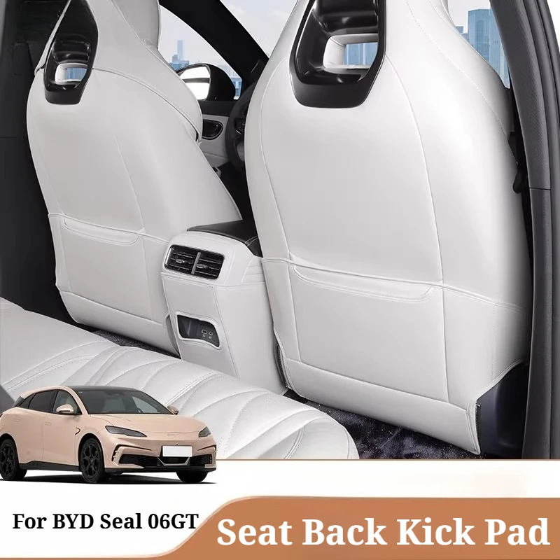 

For BYD Seal 06GT Custom Nappa Leather Rear Seat Anti-Kick Pad, Anti-Scratch & Wear Resistant