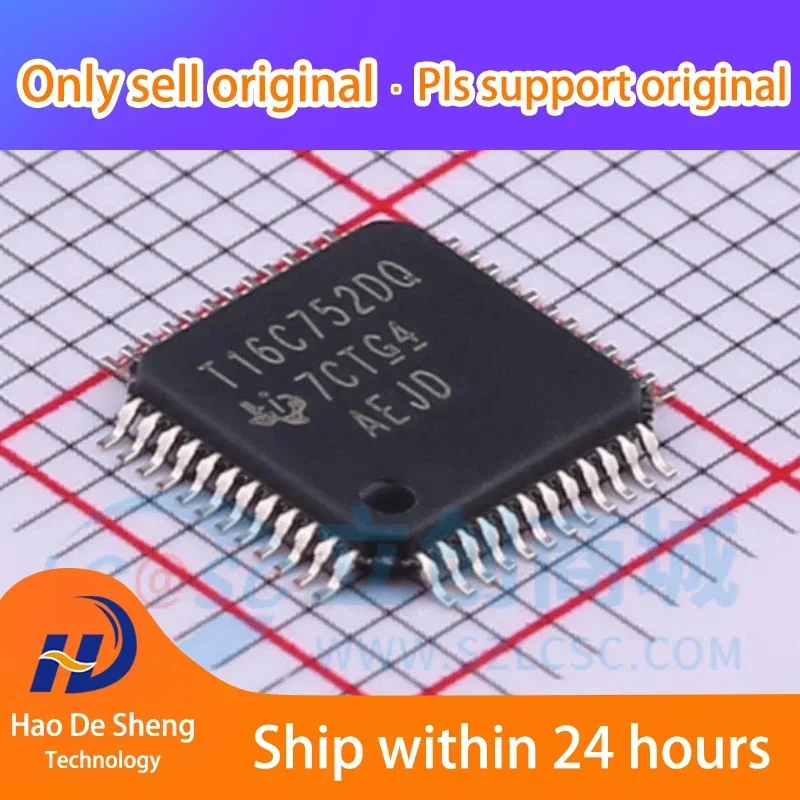 1 Buah/Lot TL16C752DPFBR TQFP-48 Baru Asli Dalam Stok