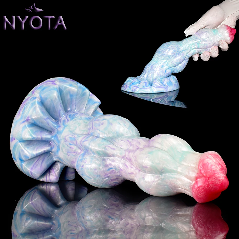 

NYOTA Dog Dildos For Women Big Anal Dilator Penis With Sucker Monster Dildo Silicone Butt Plug Prostate Massager Adult Sex Toys