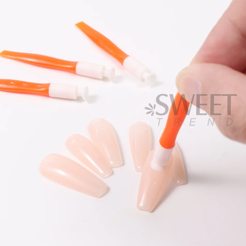 4/8pcs Press on Nail Suction Cup Nail Tip Display Stick Reusable False Nail Holder for Nail Practice DIY Manicure Display Tools