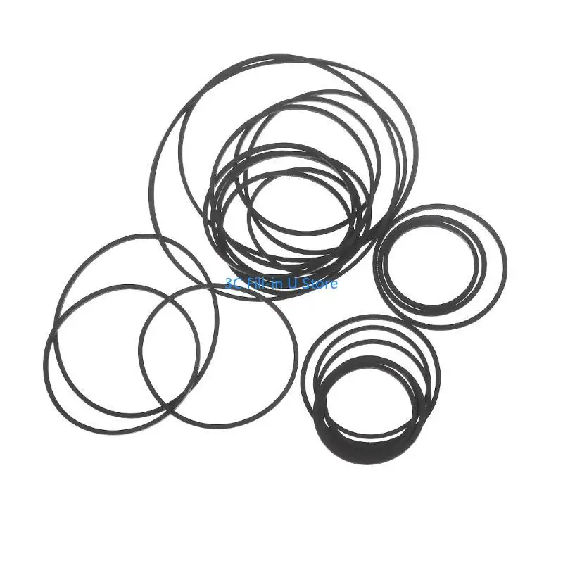 G8TA Pack of 20 1mm Square Folded Rubber Belt for Recorders DVD Drive 20Pcs