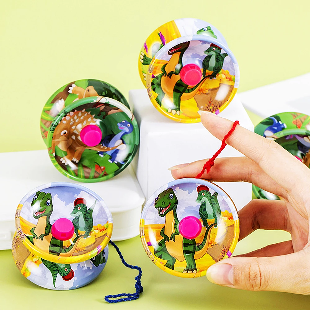 10 Pcs Dinosaur Yo-Yo Boy Toy Kids Birthday Christmas Party Favors Pinata Candy Bag Fillers Carnival Reward Wedding Guest Gifts