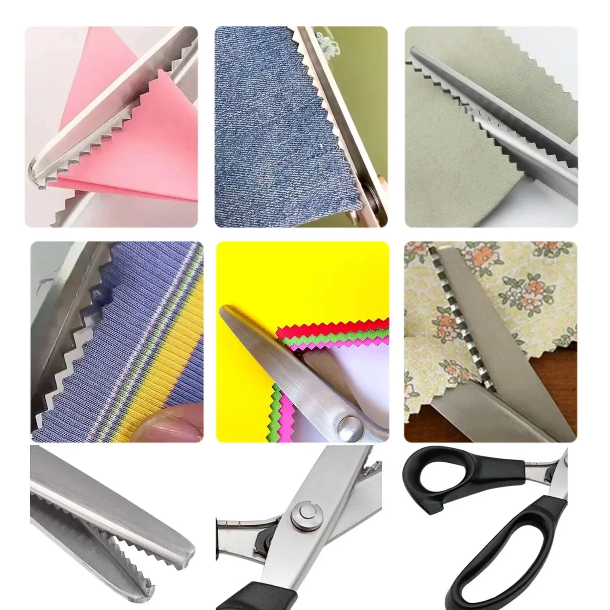 9 Inch Pinking Shears for Fabric, Triangle Zig Zag Scissors, Ergonomic Grips, Ultra-Sharp, Professional Peaking Shears for Sewin