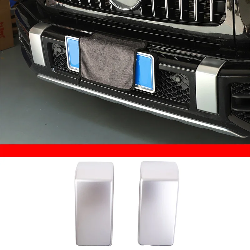 

Front Bumper Decoration Cover Front Bumper Frame Trim Sticker ABS Car Accessory For Mercedes Benz G Class W463 G63 AMG 2019-2024