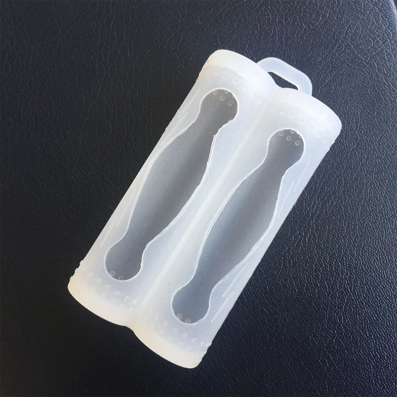 Double Battery Silicone Sleeve Cover Case For 18650 Battery Protective Bag Pouch Battery Storage Box Silicone Shockproof Case