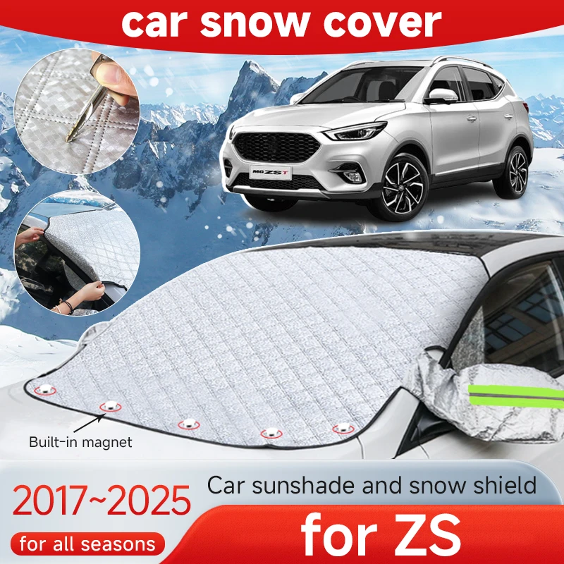 Car Snow Shield Cover for MG ZS Accessories 2017~2025 2024 Windshields Anti-now Frost Antifreeze Cover Window Winter Accessories