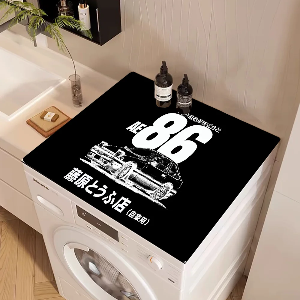 Initial D Kitchen Draining Mat Tableware Pad Coffee Dish Drying Mat Placemat Bathroom Kitchen Drain Pad