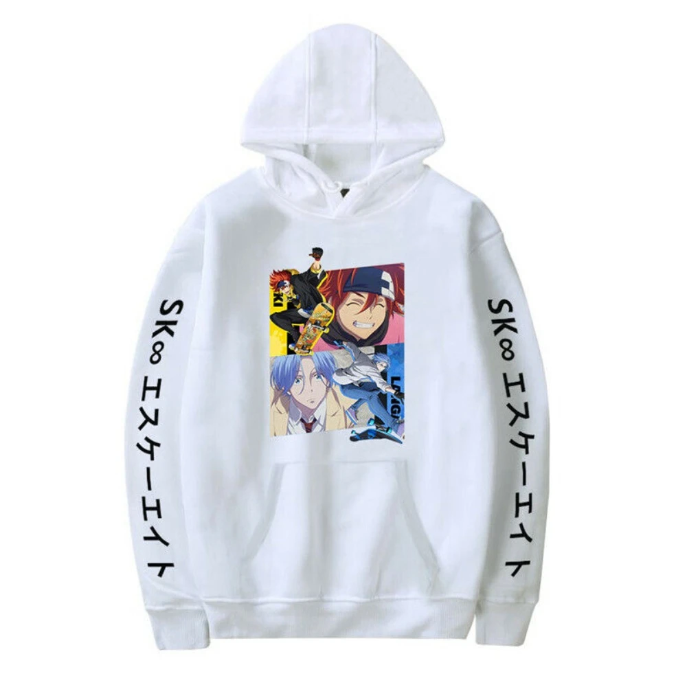 Fashionable SK8 The Infinity Pullover Hoodie Sweater Langa Hasegawa Japanese Manga Printed Casual Pullover Sweatshirt S-3XL