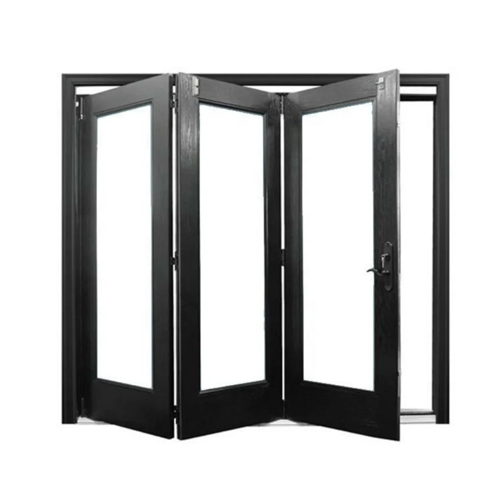 

Custom Exterior Folding Aluminium French Balcony Door Sliding Double Glazed Bi-folding Doors And Windows