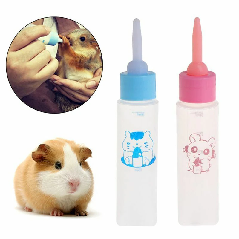 1pcs Pet Milk Bottle 30ml Silicone Nipple Waterer Feeder Newborn Rabbit Hamster Cat Dog Puppy Supplies Nursing Feeding Syringe