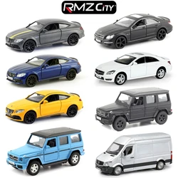 1/36 Mercedes-Benz Series Super Sport SUV Sedan Toy Car Model RMZ CiTY Diecast Metal Miniature Collection Gift For Children Boys