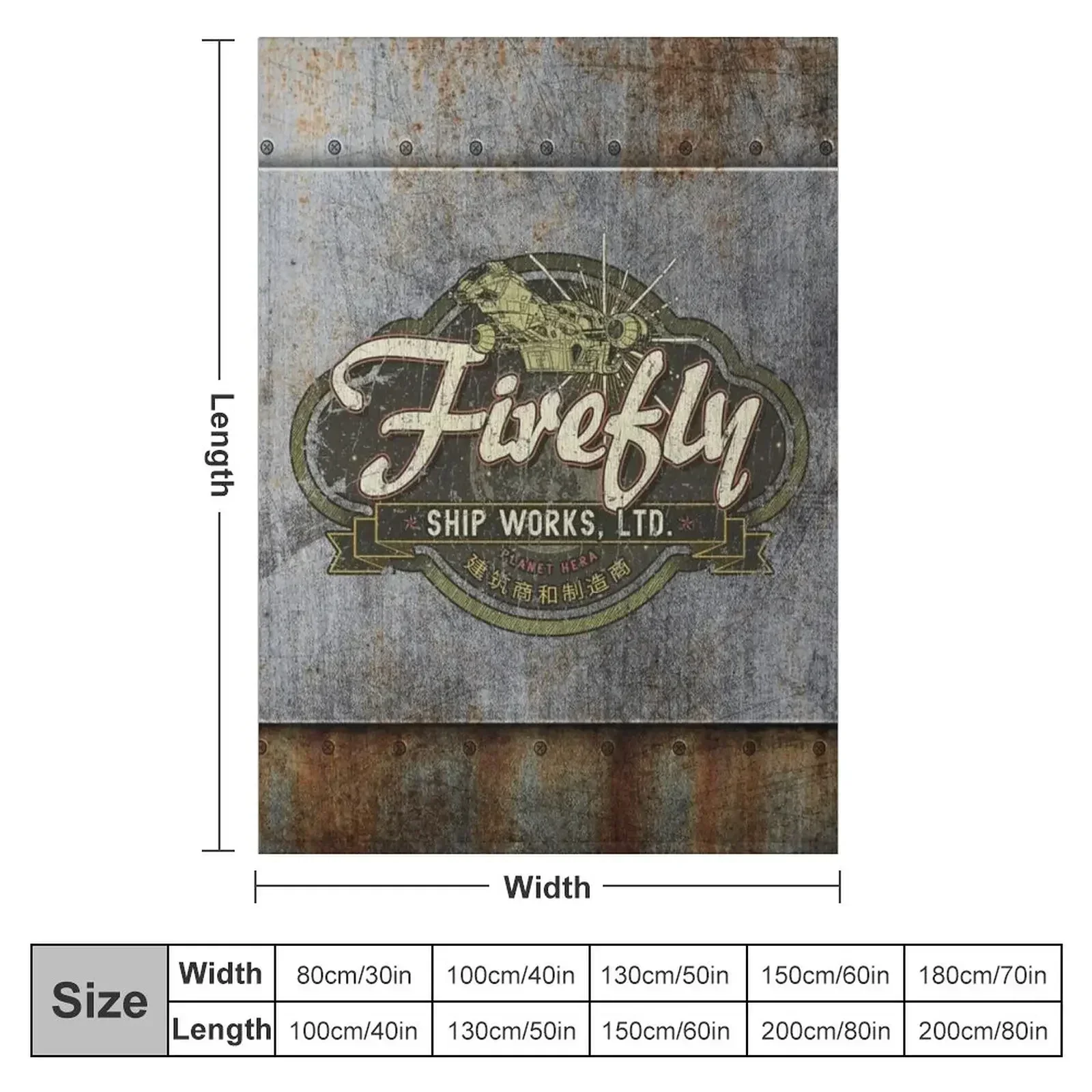 Firefly Ship Works Ltd. 2459 Throw Blanket couch cozy soft plush fuzzy picnic outdoor blanket