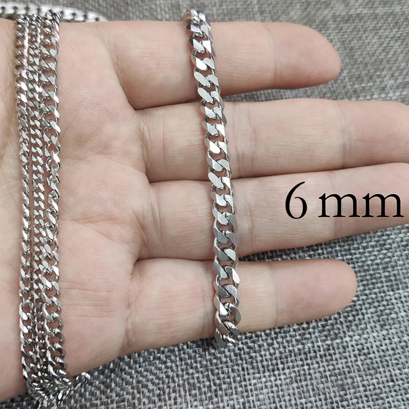 10 Meter Edelstahl-Kubaner-Gliederkette für Männer und Frauen, Großpackung Curb-Kette, Gold PVD-Rolle für Halsketten, Armbänder und Schmuckherstellung – Detail 9