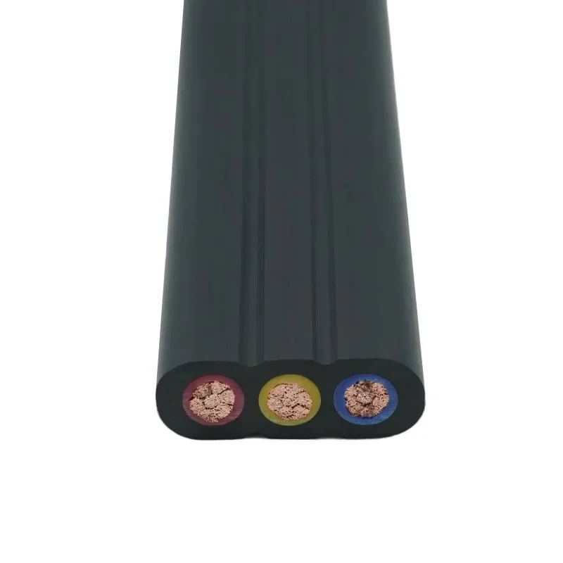 【From China】3 Core 4Core 1.5mm 2.5mm Flat Submersible Cable 16A Rated Current Copper Conductor PVC Power Cables Submersible Pump