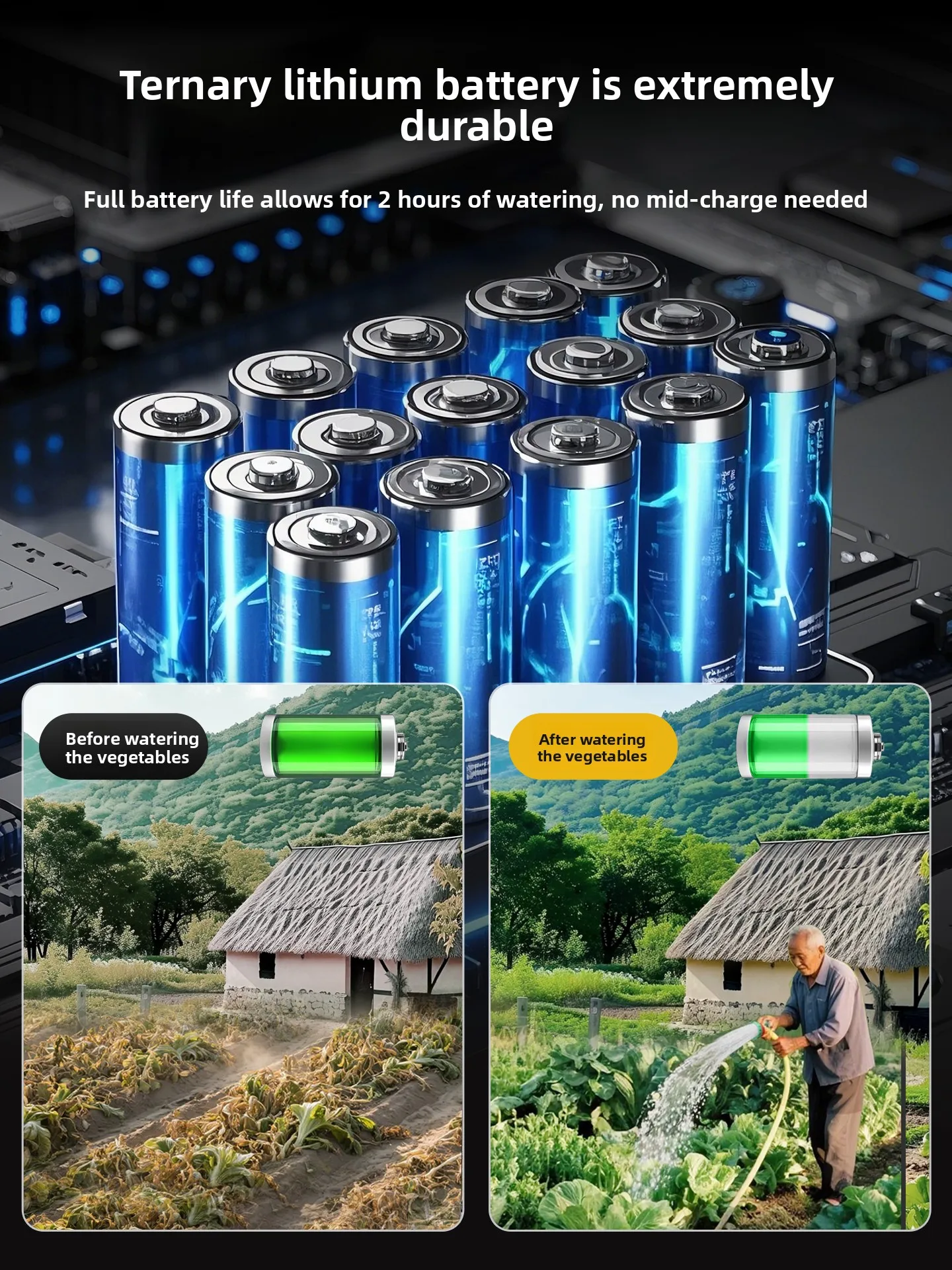 Brushless Wireless Remote Control Rechargeable Submersible Pump, Household Agricultural Electric Irrigation Pump
