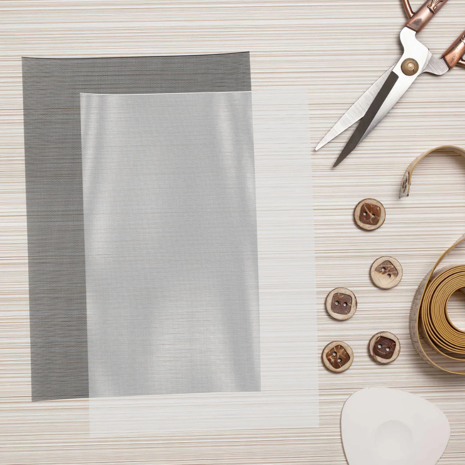 マスク用アイメッシュシート10枚 - 0.5mm防水印刷可能PVCメッシュ生地、DIYファーシュートアイ、コスプレ衣装製作に