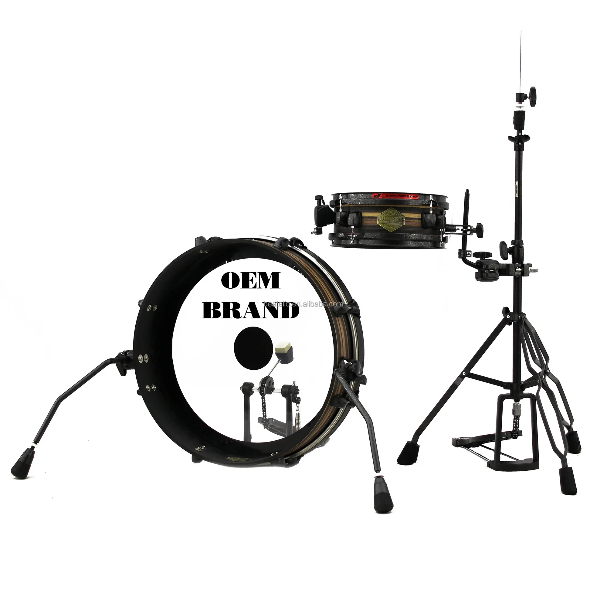 

Factory Low MOQ Custom Logo Ultrathin Bass Drums Bass & Tom Portable Drum Set 2Pcs/set Super Low Frequency Drums