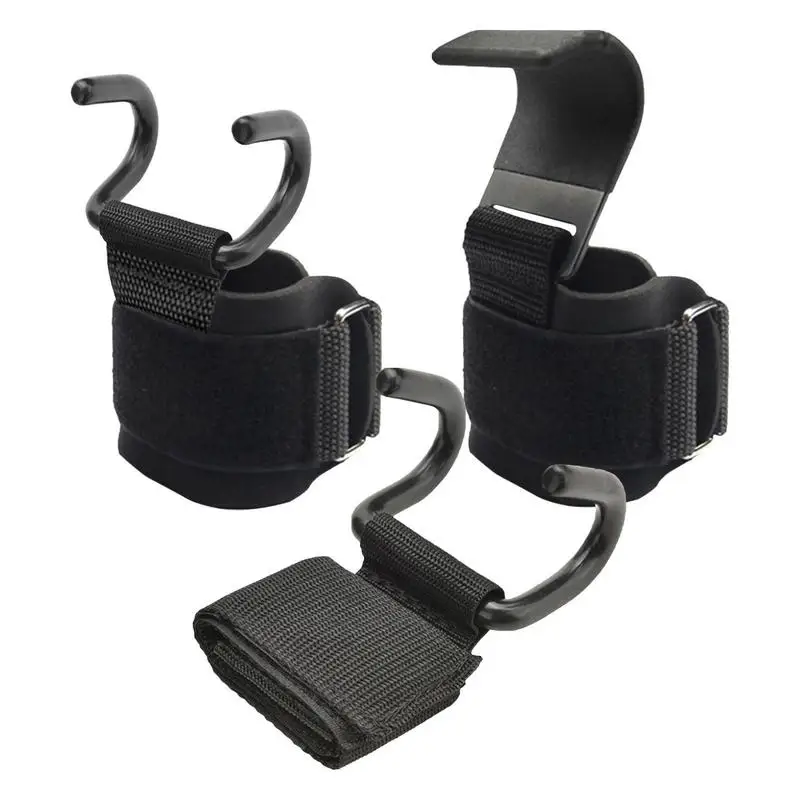 

Hot Sale Weight Lifting Hook Fitness Gloves Hand-Bar Wrist Straps Heavy Duty Pull-ups Power Lifting Bodybuilding Training Grips