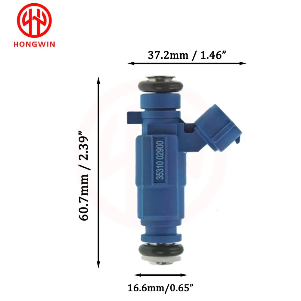 4x Fuel Injector Nozzle 35310-02900 For Hyundai Atos MX i10 PA Kia Picanto BA 1.1 9260930017 3531002900