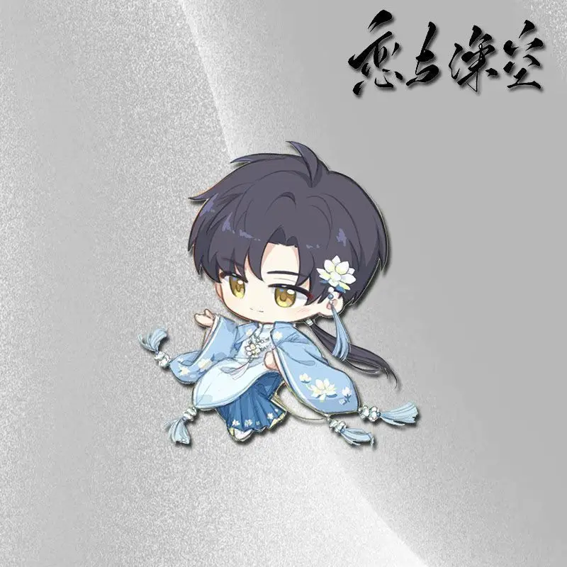 ความรักและ Deep Space อะนิเมะรอบสไตล์จีนเข็มกลัด Qi Yu Li Shen น่ารักอะคริลิคเข็มกลัดกระเป๋าเป้สะพายหลังจี้ของเล่นของขวัญ