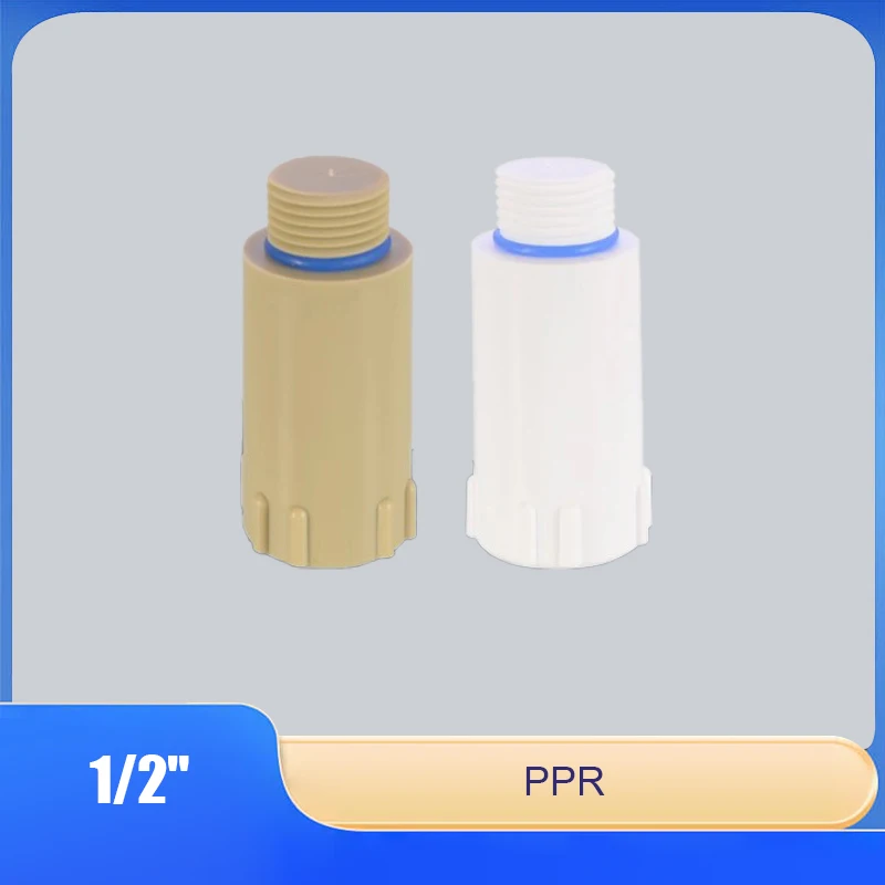 

1/2" Extended Plug, Hand-Tightened Pipe Cap, Male Thread 20, With Rubber Ring, Thread Seal Tape-Free Sealing, Water Pipe Fitting