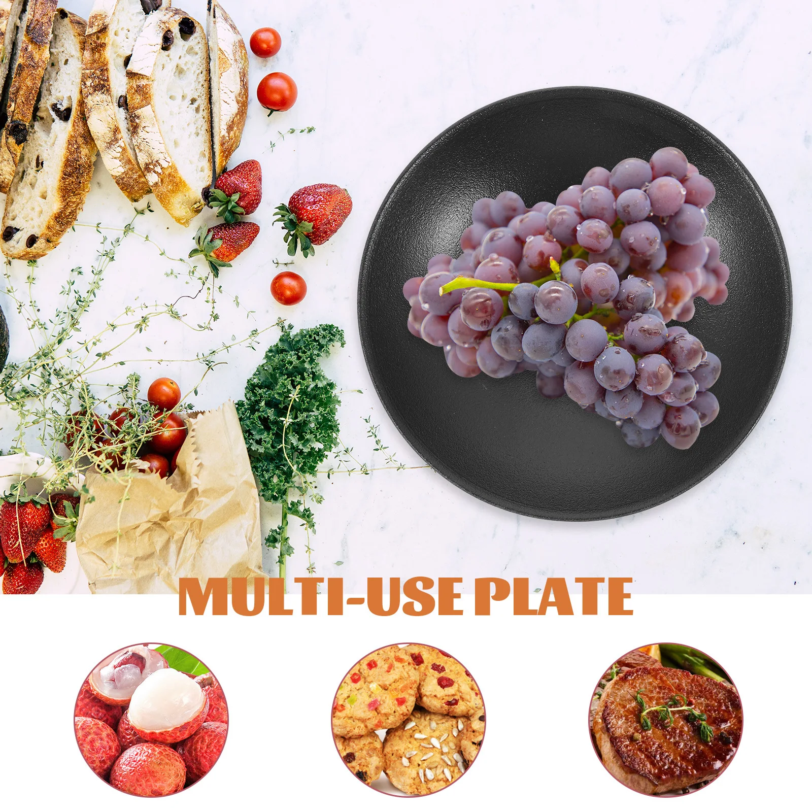 

Ceramic Fruit Serving Tray with Elevated Stand for Desserts Snacks and Fruits Kitchen Counter Decor Party Appetizer Dish