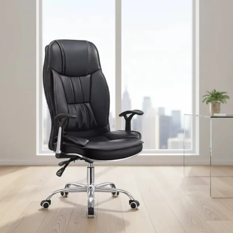Metal Base boss Reclining Swivel Chair Executive Leather Ergonomic Office Chair