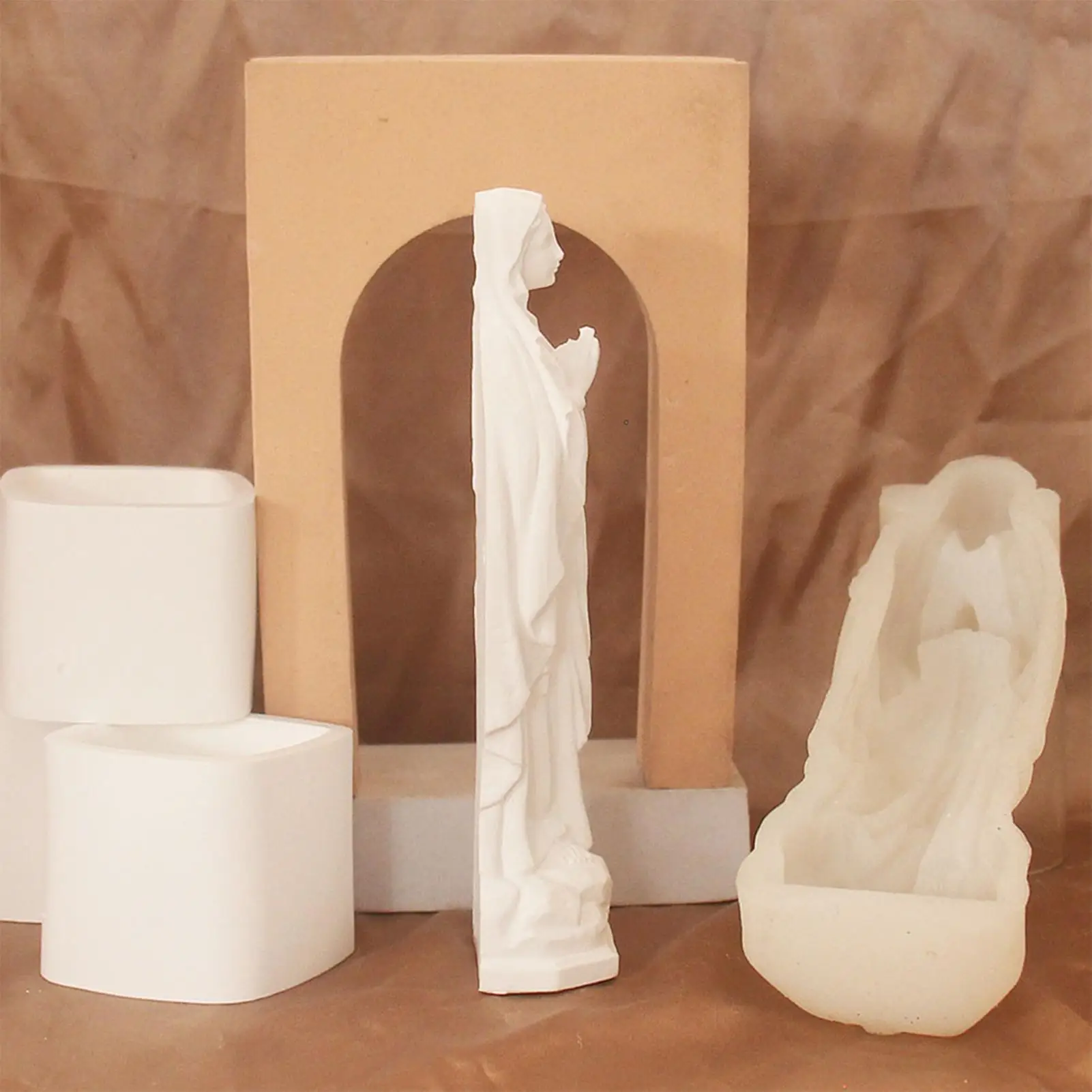 

Восковые формы для изготовления свечей, религиозные формы для изготовления свечей, силиконовые формы, многоразовые инструменты для рукоделия для гипсовой смолы, шоколадного торта, искусства