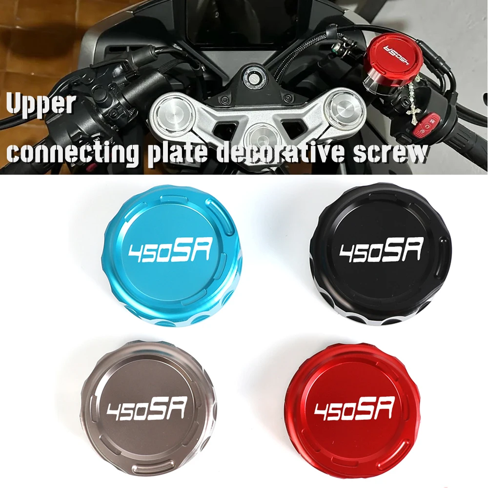 

FOR CFMOTO 450SS 450SR 450NK 450 SR SS NK 2022 2023 2024 New Motorcycle Accessories Front Brake Fluid Reservoir Caps Cover Guard