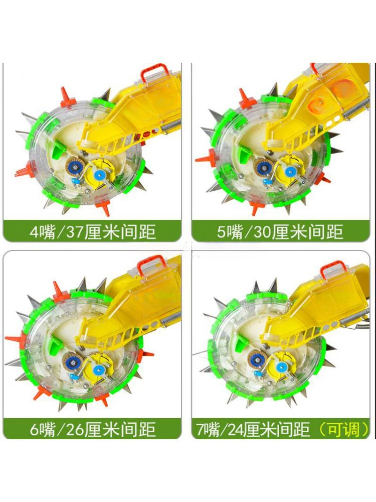 Hand-push Roller Planter Manual Seeder Peanut Corn Soybean Multi-function On-demand Machine Fine Sowing Fertilizer Applicator