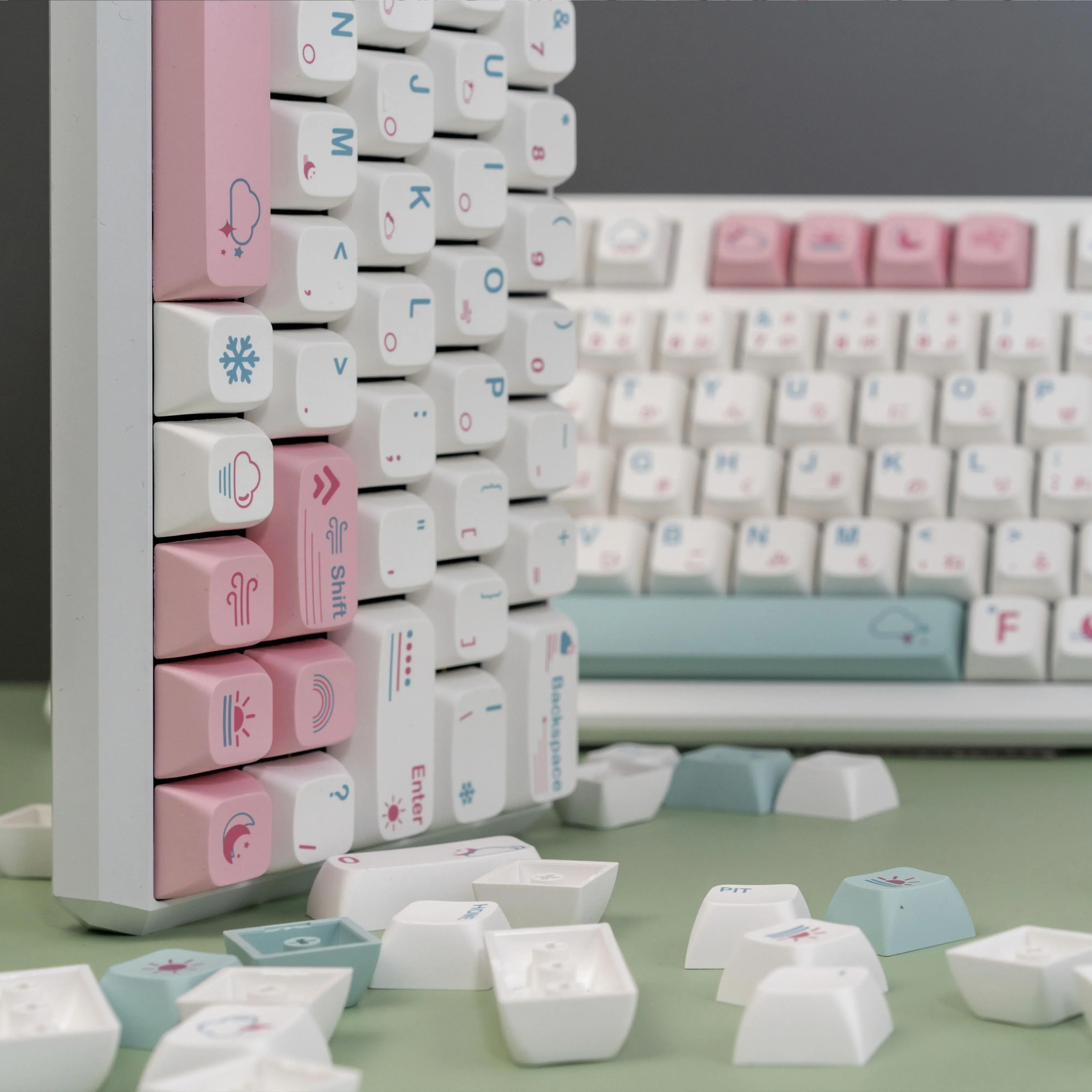 

Weather theme XDA height PBT sublimation keycap fresh contrasting color simple and cute