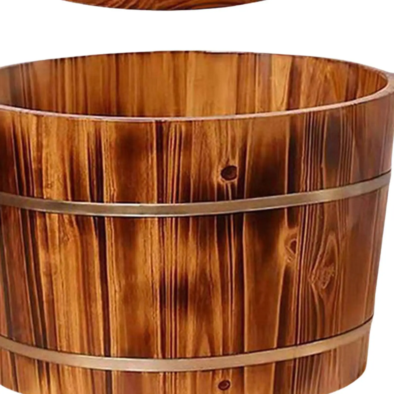 Barile per pedicure con piedini per lavabo in legno per uso domestico in camera da letto da viaggio