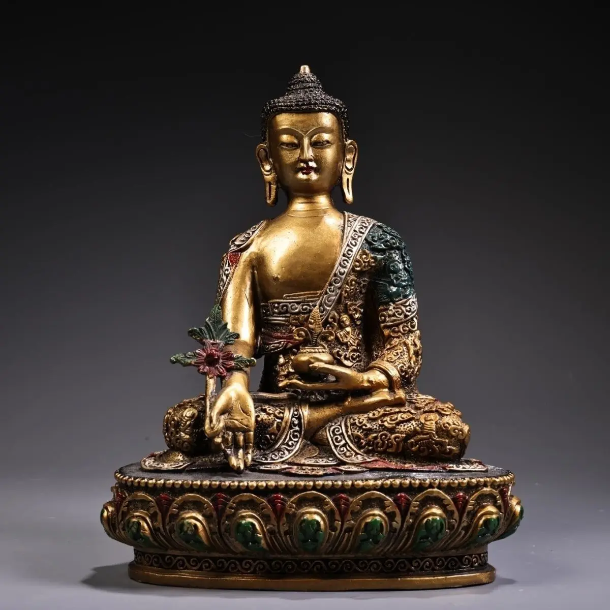 Tibetan Medicine Buddha Statue Sculpture Figurine Home Decoration Accessories