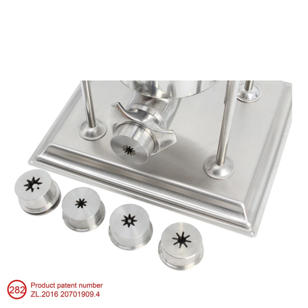 Stainless Steel Automatic Spanish Churro Machine (Churrera) with Fryer - Commercial Snack Maker High Efficiency