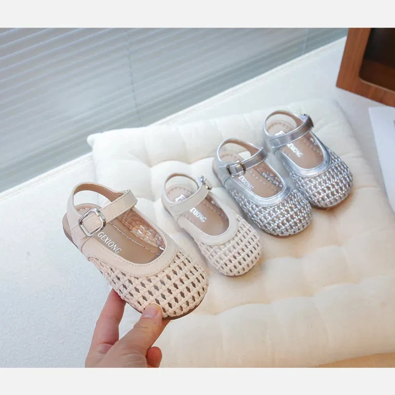 

Girls' Shoes Children's Princess Baotou Sandals Baby's Summer Soft Bottom Sandals