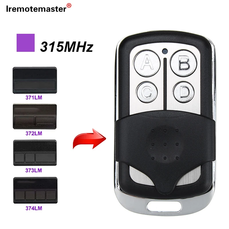 For LiftMaster Craftsman 371LM 372LM 373LM 374LM Garage Door Opener Mini Remote Part Purple Learn Butto