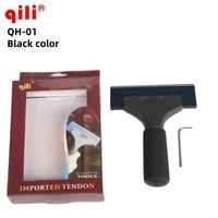 Qili QH-01 Black Handle Car Side Squeegee Portable Car Scraper Tool Car Rearview Mirror Wiper Mini Squeegee Window Clean