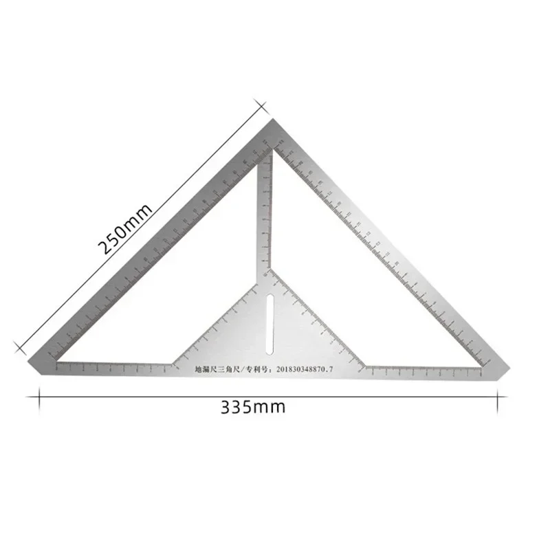 Kitchen tools Multifunctional Floor Drain Ruler Measuring Tools Stainless Steel Tile Triangle Ruler Measuring Tools