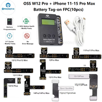 W12 Pro Battery Repair Programmer W11 Pro box for iPhone 11-15PM 0-100% Battery Health Data Calibration Charge Cycle Count Reset