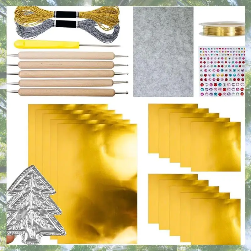 

Художественный набор для металлического тиснения 2025, набор дизайна ручной работы — блестящий аксессуар для рукоделия, набор художественных проектов для скрапбукинга B