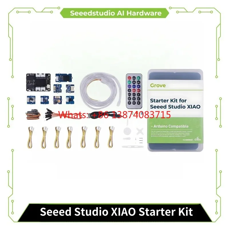 Grove Starter Kit for Seeed Studio XIAO, Grove Sensor Beginner Kit, Grove Modules, Controllable Components, with Free Courses