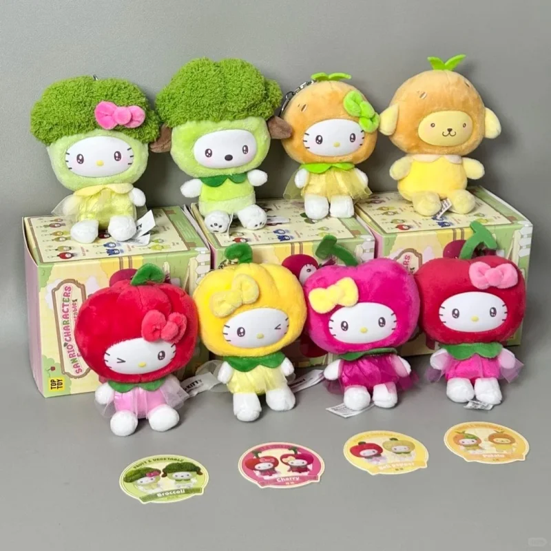 

New Blind Box Genuine Sanrio Fruit And Vegetable Mini Series Mystery Surprise Box Cute Doll Pendant Toy Guessing Bag Gift