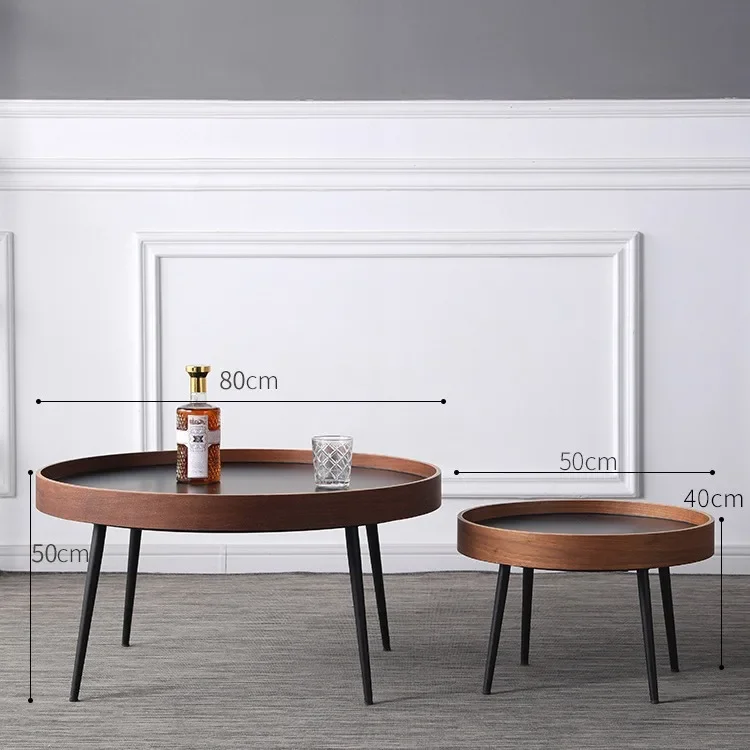 

Nordic coffee table living room round small coffee table casual small table