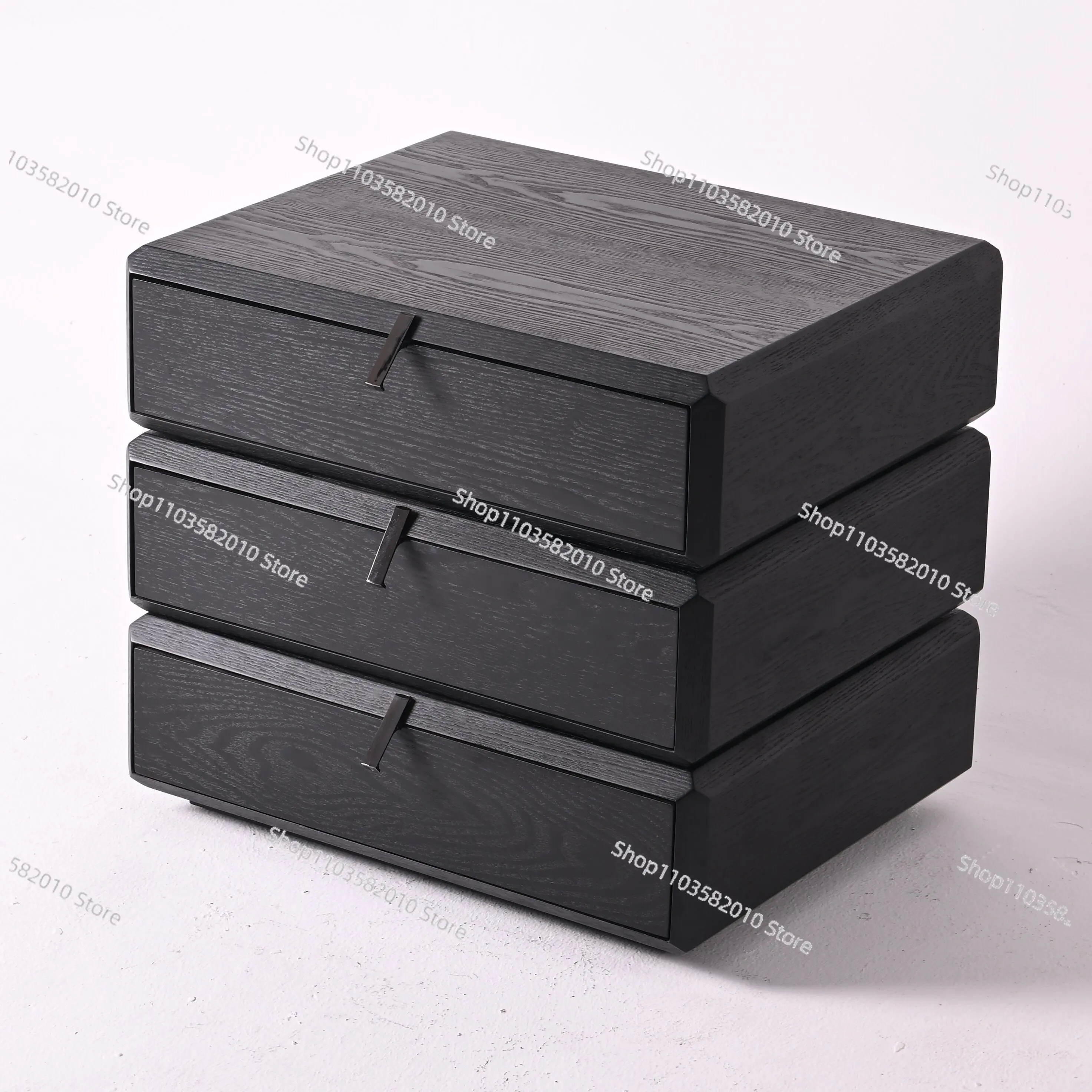 Modern Luxury Bedside Table Unique Design Solid Wood Extendable Feature for Home Hotel Creative Bedroom Nightstands Furniture