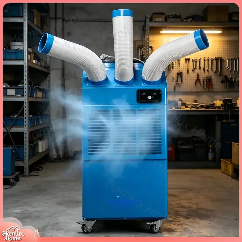 22000 BTU Portable Air Conditioner Industrial Mobile AC Unit for Warehouse Workshop Home Office Cooling Fixed Point Aircon