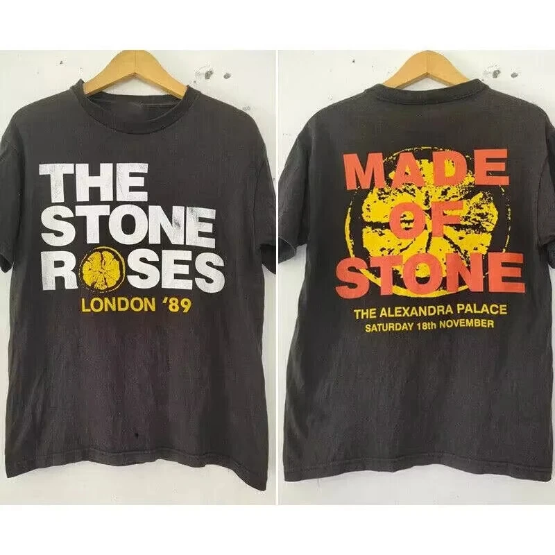 London '89 presenta una camiseta unisex en tallas S-4XL para los fanáticos, adecuada tanto para hombres como para mujeres. Nueva banda The Stone Roses