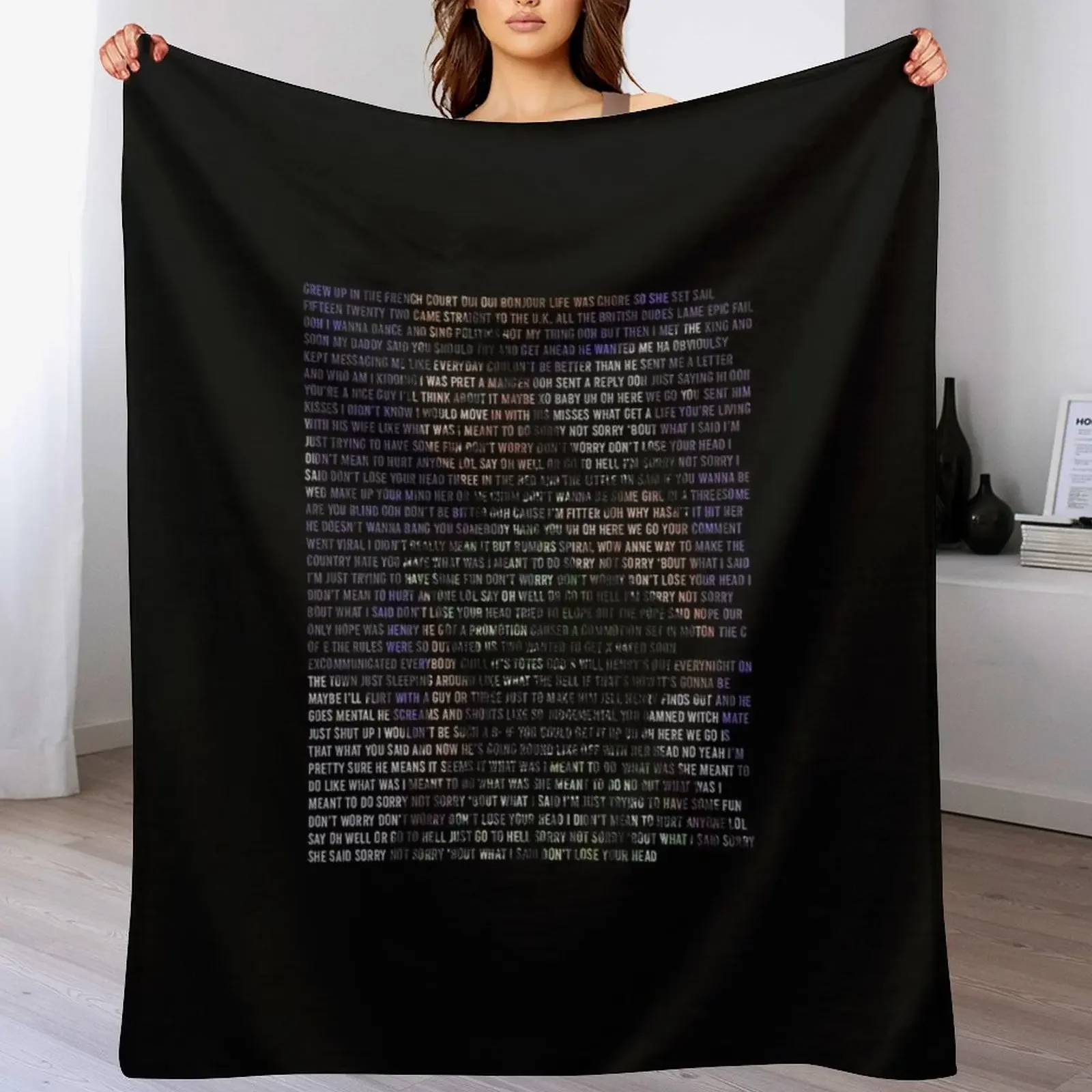 Don't Lose Ur Head - Six the Musical Throw Blanket Stylish Decor Blanket Gift for Friends Roommate